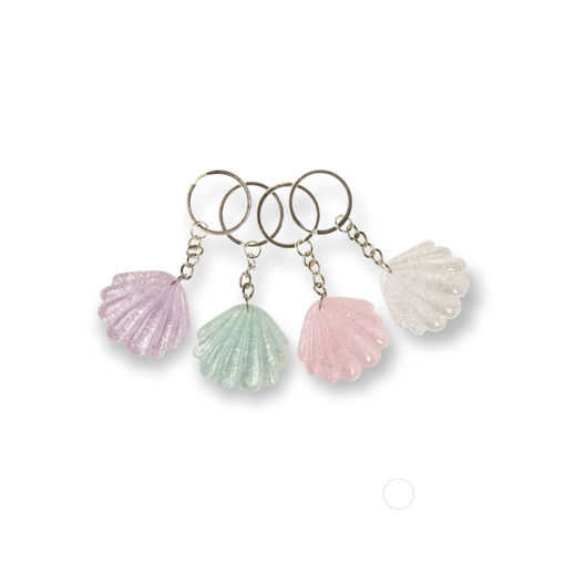 Picture of KEY CHAIN GLITER SEASHELL 4,5 CM